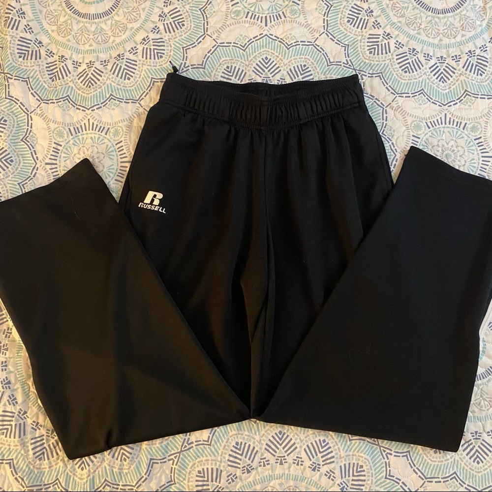 Men’s Russell Athletic Black & White Stripe Sweatpants